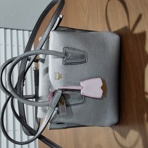 MCM mini Milla tote in metallic silver